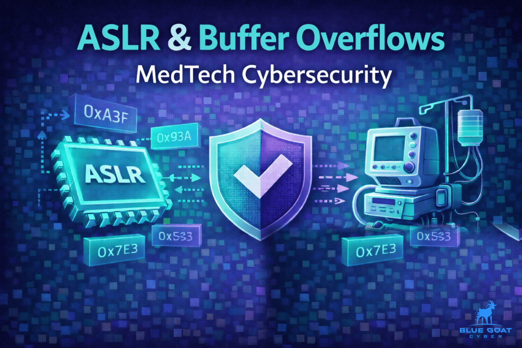 aslr buffer overflow medtech cybersecurity