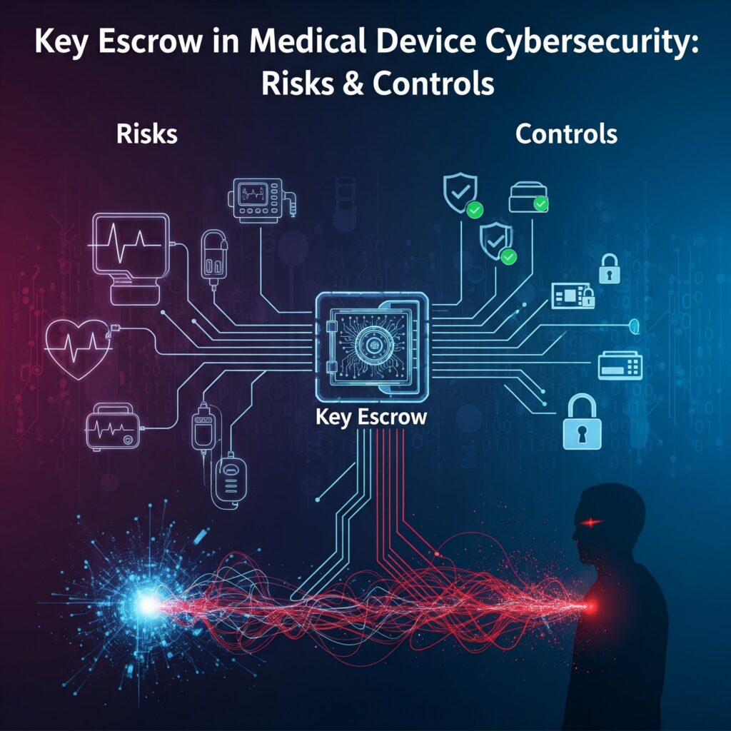 Key escrow in medical device cybersecurity: when it’s appropriate, risks it introduces, and how to align cryptographic key management with FDA expectations.
