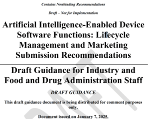 FDA AI-Enabled Medical Device Guidance